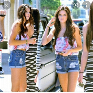 2X Host Pick - Wildfox The Jane Fonda high waisted Jean shorts